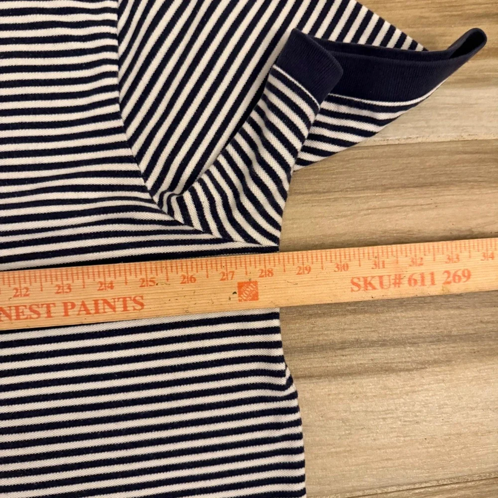 Polo Ralph Lauren Shirt Mens 3XL Big Navy White Striped Short Sleeve Cotton Polo